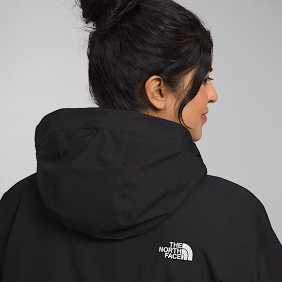 North Face Women's Plus Arctic Parka Insulated Fill Hooded Jacket 2x Black - Picture 7 of 16
